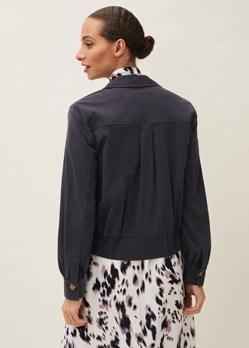 Phase Eight Pandora Shacket Jackets Dark Grey Canada | VBZLYM-839